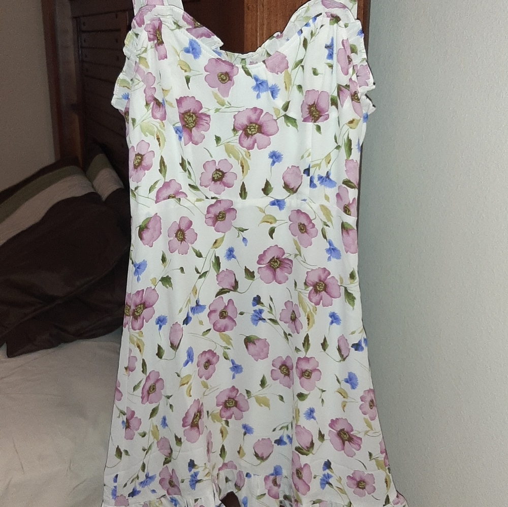 Summer Floral FLOUNCE Dress